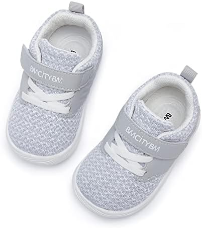 BMCITYBM נעלי ילדה תינוק נעלי רשת נושמות נעלי הליכה קלות נעלי ספורט ללא החלקה תינוקות ראשונות 6 9 12 18 24 חודשים