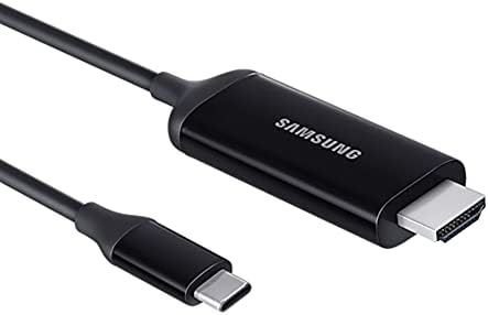 Samsung מקורי Dex USB -C ל- HDMI 1.5 M כבל לגלקסי הערה 9 ו- Tab S4 - שחור, סמארטפון