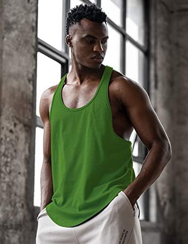 לקגי גברים של 3 חבילות אימון גופייה כושר שרירים טי כושר פיתוח גוף ללא שרוולים חולצה