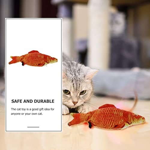 Patkaw PET מספקת בקיעת שיניים צעצוע של שטיפת חתול חתול דג צעצוע חתול צעצוע דג צעצוע צעצוע צעצוע
