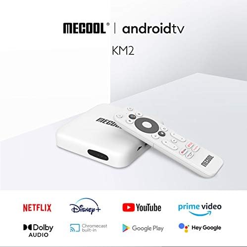 Mecool KM2 Android TV Netflix 4K עם Google Assistant Build ב 4K HDR Streaming Player Google Certified
