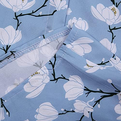 UIKMNH נשים טייז מזג אוויר קר סתיו חולצות אורך ארוך פרחים שרוול רבע שרוול 3/4 חולצות חולצות שרוול חולצות