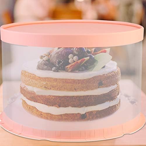 קבילוק פלסטיק עוגת מכולות עוגת קופסות ברור עגול מנשא שקוף קופסות סוכריות קופסא מתנת קופסות עם מכסה עבור יום הולדת