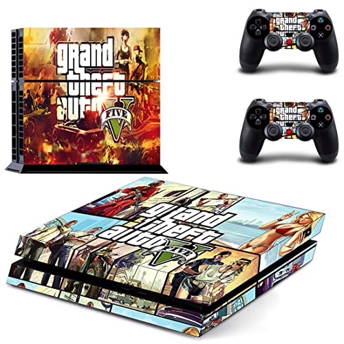 עבור דיסק PS5 - GAME GRAND GTA גניבה ומדבקת עור AUTO PS4 או PS5 לפלייסטיישן 4 או 5 קונסולה ובקרים מדבקות ויניל