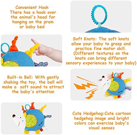 צעצועי טיולון עריסה לתינוקות, צעצועי מושב לרכב לתינוקות 0-6 חודשים פונקציות רב-פונקציות, צעצועים תלויים חושיים