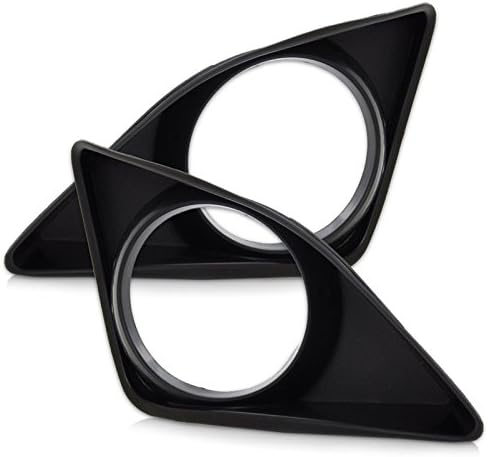 זוג ריקוי קדמי עדשת זכוכית שקופה כיסוי שחור אורות ערפל עם נורות עבור 2009-2010 טויוטה קורולה