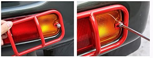 4 יחידות אדום פנסי ראש אור אחורי ערפל מנורת איתות אורות משמרות כיסוי חיצוני אביזרי פלדה עבור סוזוקי ג ' ימני