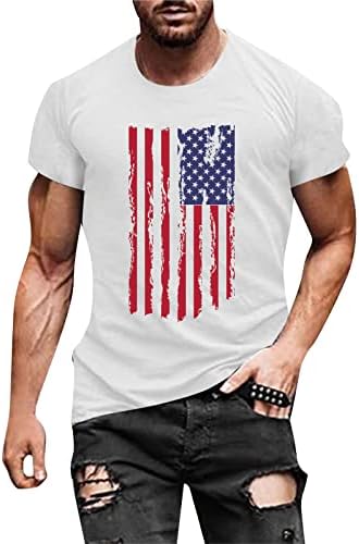 חולצת טריקו של כושר שרירים לגברים של ZDFER יום עצמאות יום עצמאות