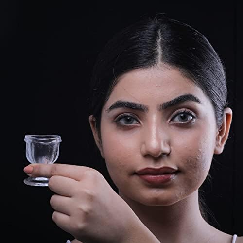 כוס שטיפת עיניים, עשויה זכוכית כדי לשמור על עיניים נקייה ובריאה עם מיכל אחסון