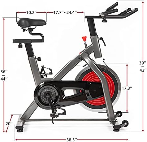 אופני פעילות גופנית לחדר כושר ביתי, כונן חגורה אופניים מקורה אופניים, מתאמן דוושות אופני שולחן עם חיישן צג/
