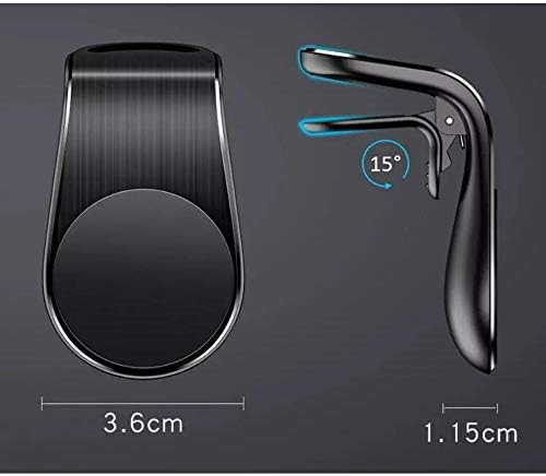 הר רכב עבור OnePlus 9R - קליפ מגנטומונט, אוויר מתכת אוויר מגנט חזק הר עבור OnePlus 9R - סילון שחור