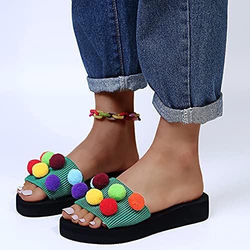 אופנה צבע סנדלי גודל סוכריות נשים של ובקיץ אחד-מילת נעלי בית ללבוש גדול שטוח להחליק על סנדלי נשים נשים סנדלי