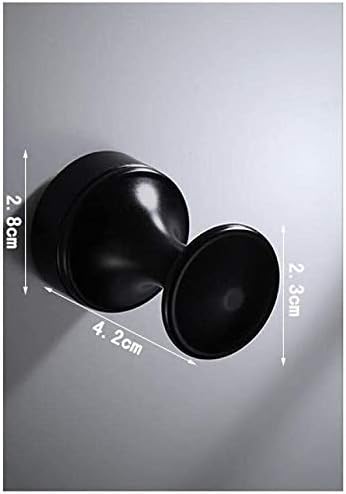 Zyhmw 4pcs תהליך צבע שחור ושחור, מחורר, קל להתקנה, פשוט ומגבת רכבה על קיר מגבת C2 מגבת חדר אמבטיה