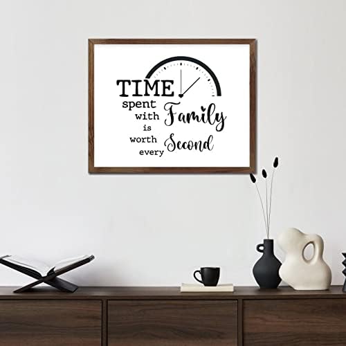 ציטוטי תנך ממוסגרים שלט עץ חיובי אומר זמן בילוי עם המשפחה שווה כל לוח קיר מעץ ממוסגר שני שלט ברוך כפרי