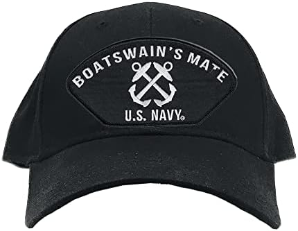 הפקות צבאיות ארהב סירות חיל הים ארהב כובע גברים - כובע בייסבול שחור מורשה רשמית