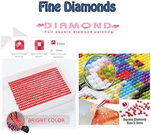 ערכות ציור יהלומים למבוגרים, Ginkgo Biloba Diamond Art ילדים מתחילים DIY 5D צבע לפי מספרים, נקודות יהלום גדולות
