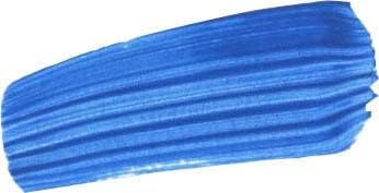 צבע אקרילי גוף כבד מוזהב, 2 אונקיות, כרום כחול סרוליאני