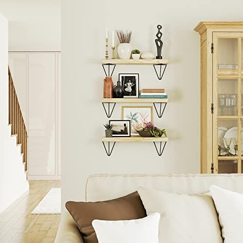 קיר רהיטים קולמר 24 מדפים צפים לעיצוב קיר, קיר רכוב מדף ספרים סלון תפאורה, מדפי קיר לחדר שינה ומטבח, מדף אמבטיה