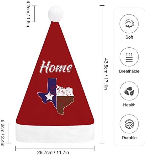 בציר טקסס דגל טקסני גאווה חג המולד כובע אישית סנטה כובע מצחיק חג המולד קישוטים