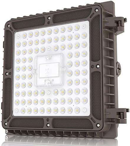 LED Hyperlite אור חופה 45W 5,850Lumens 200W HPS/החלפת HID, 9.1 x 9.1 5000K AC100-277V UL רשום IP65 אטום למים