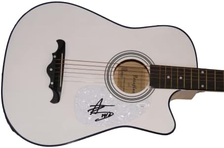 מיטשל טנפני חתם על חתימה בגודל מלא גיטרה אקוסטית עם ג 'יימס ספנס אימות ג' יי. אס. איי קואה