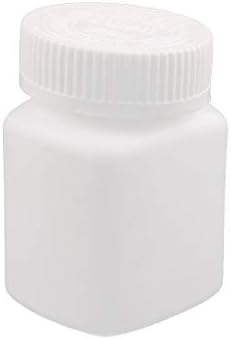 חדש לון0167 90 מ ל פלסטיק כמוסה גלולת בקבוק בריא מוצר כיכר לעבות בקבוק לבן מכסה (90 מ ל קונסטסטוף