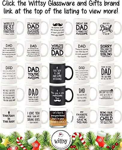עבודה נהדרת אבא מצחיק קפה ספל-הטוב ביותר חג המולד מתנות לאבא, גברים - ייחודי איסור פרסום חג המולד אבא מתנות