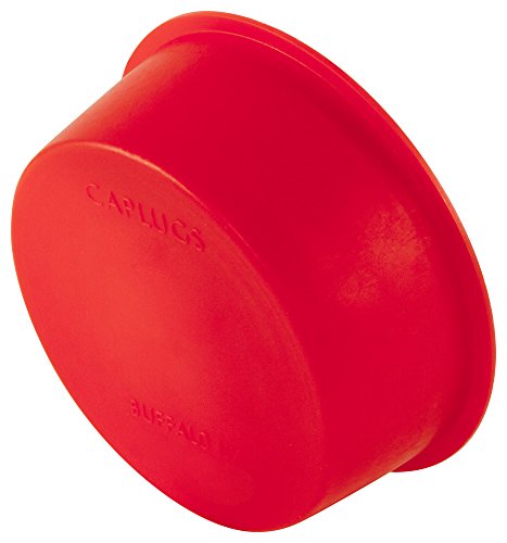 Caplugs Q1972Q1 כובע ותקע מחודד מפלסטיק. T-1972, PE-LD, CAP OD 1.664 מזהה תקע 1.85, אדום