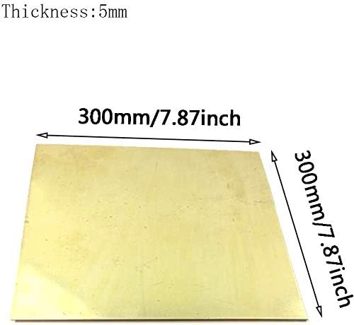 לוקנייט פליז צלחת גיליון נחושת מתכת גלם קירור חומרים תעשייתיים ח62 קוב עובי 5 ממ, 5 * 300 * 300