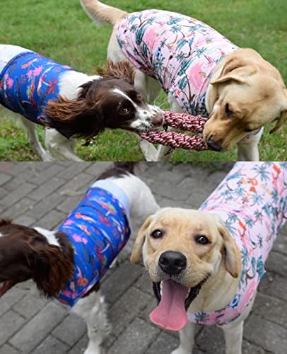 כלב הוואי חולצות, קיץ רשת חולצות, כלב קירור חולצות מהיר יבש שמש חולצה עבור קטן בינוני גדול כלב גזע, ילדה ילד כלבים