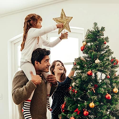 כוכב עץ חג המולד של Nuobesty, עץ חג המולד מתכת כוכב עץ חג המולד קישוט