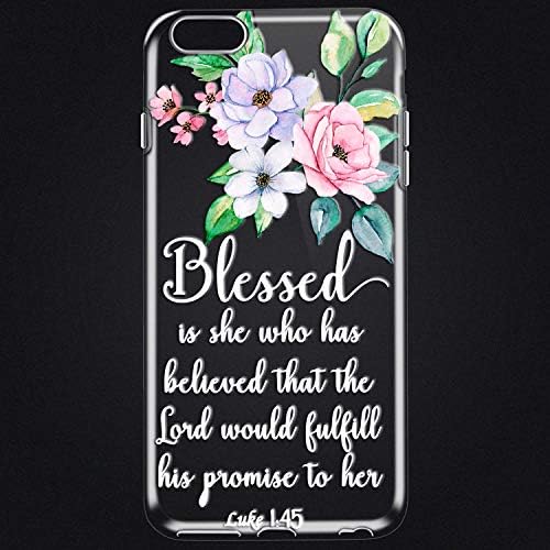 מארז iPhone 7 פלוס, מארז אייפון 8 פלוס, נשים חמודות חמוד פרח פרחים תנך פסוק כריסטיאן לוקס 1:45