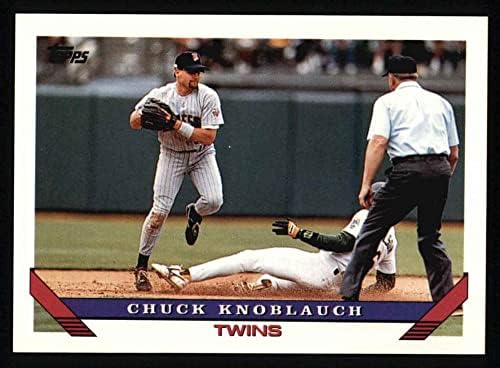 1993 Topps 250 Chuck Knoblauch Minnesota Twins NM/MT תאומים