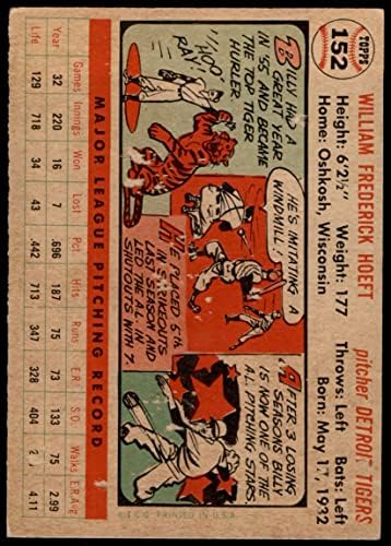 1956 Topps 152 Gry Billy Hooft Detroit Tiger