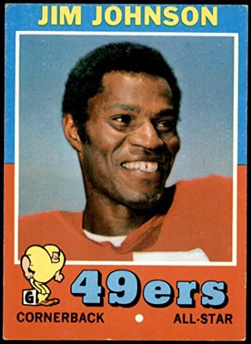 1971 Topps 24 ג'ימי ג'ונסון סן פרנסיסקו 49ers VG/Ex 49ers UCLA
