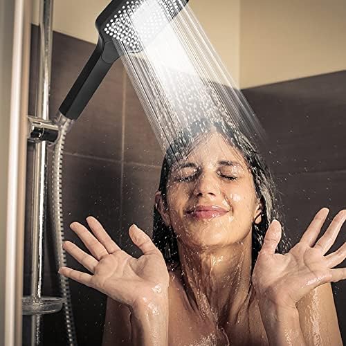ראש מקלחת - ראש מקלחת כף יד בלחץ גבוה - מים קשים לחץ גבוה 4 מצבי ריסוס ראש מקלחת כף יד לבית,