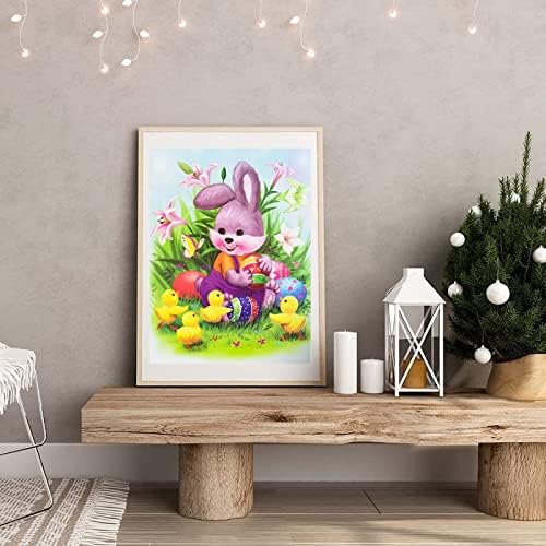 ציורים קטנים ציור ציור ערכות עגולות ארנב ארנב ביצים קידוח יהלום הדפסת חג הפסחא