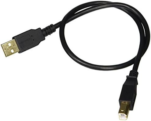 Monoprice 10ft מצופה זהב 28/24AWG USB 2.0 כבל זכר זכר ל- B וכבל USB בגודל 1.5 מטר 2.0 זכר ל B זכר 28/24AWG