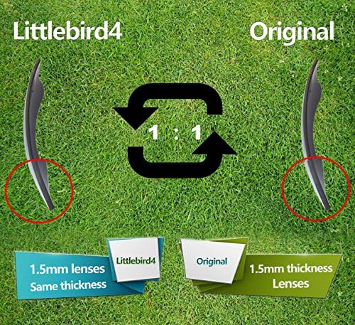 Littlebird4 1.5 ממ עדשות החלפה מקוטבות עבור משקפי שמש של אוקלי באטוולף OO9101 - אפשרויות מרובות