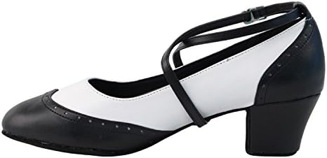 50 גוונים של נעלי שמלת ריקוד נדנדה: עקבים נמוכים, בינוניים וגבוהים בשחור לבן