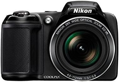 Nikon Coolpix L340 20.2MP נקודה וצילם מצלמה דיגיטלית עם זום אופטי 28X, כרטיס 8 ג'יגה -בייט ותיק