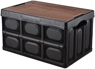 קמפינג קופסת קופסת אחסון מכסה עץ קופסת קופסת תא מטען חיצוני מכסה מעץ קמפינג קמפינג קופסת ארון בגדים קופסת