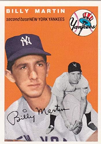 1994 ארכיון טופפס 1954 בייסבול 13 בילי מרטין ניו יורק ינקיס רשמי כרטיסי מסחר נושא נושאים מחברת Topps