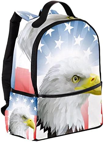 תרמיל למבוגרים של VBFOFBV עם עבודות נסיעות, דגל אמריקאי ונשר