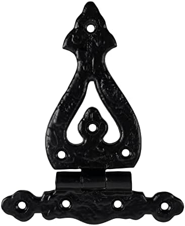 Skandh Htriang ברזל T לשערי דלתות, ארונות, חומרת דלת אסם, מצופה אבקה שחורה עתיקה