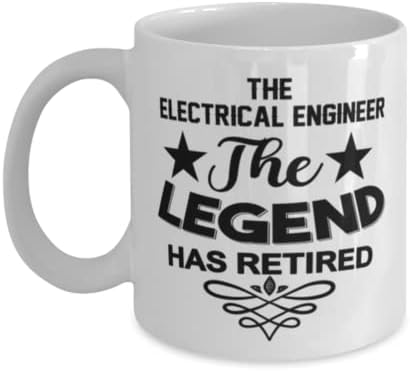 מהנדס חשמל ספל, האגדה יש בדימוס, חידוש ייחודי מתנת רעיונות עבור מהנדס חשמל, קפה ספל תה כוס לבן