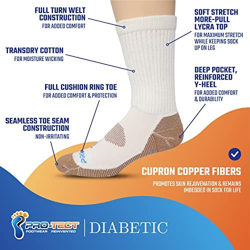 גרבי צוות יוניסקס סוכרת פרו-טקט גרביים שנעשו בארצות הברית