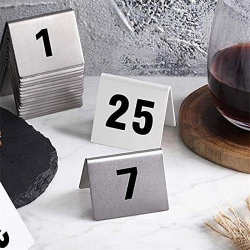 מספרי שולחן של ביישוף, כרטיסי שולחן נירוסטה נירוסטה מסעדת בר קפה בר ישיבה ציוד למסיבת יום הולדת