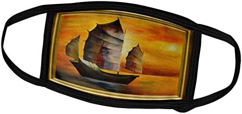 3 ורוד טאישה-אקריליק ציור - מפרש סירה - סיני זבל-מפרש סירה, אקריליק ציור, מפרשים,גרוטאות, חום, ריאליזם,