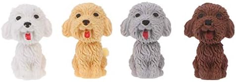 Pulabo שימושי ומעשי 1pc מיני 3d חמוד מצויר חמוד כלבים מחק גומי נייר נייר נייר ילדים מתנות עמידות ושימושיות